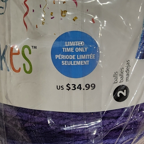 Caron Anniversary Cakes Yarn - Purple and White - Picture 3 of 5